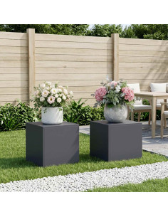 Supporto per piante 2 pcs Antracite 40 x 40 x 40 cm