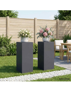 Supporto per piante 2 pcs Antracite 40 x 40 x 100 cm