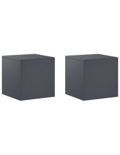 Supporto per piante 2 pcs Antracite 40 x 40 x 40 cm 2