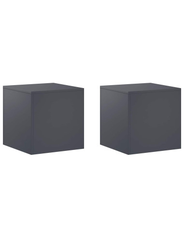 Supporto per piante 2 pcs Antracite 40 x 40 x 40 cm