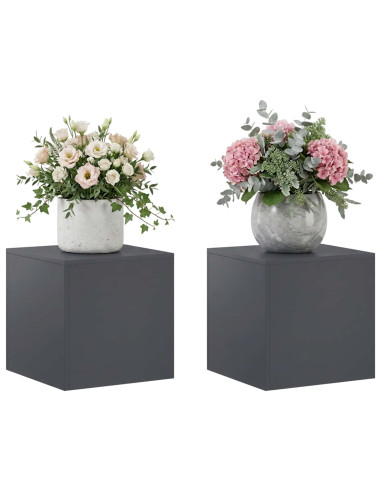 Supporto per piante 2 pcs Antracite 40 x 40 x 40 cm