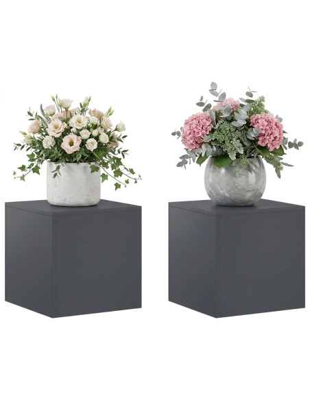 Supporto per piante 2 pcs Antracite 40 x 40 x 40 cm