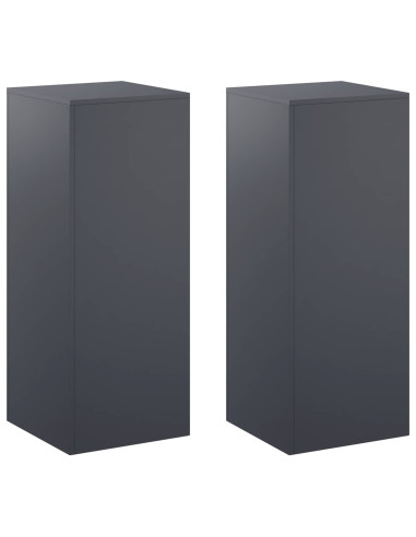 Supporto per piante 2 pcs Antracite 40 x 40 x 100 cm