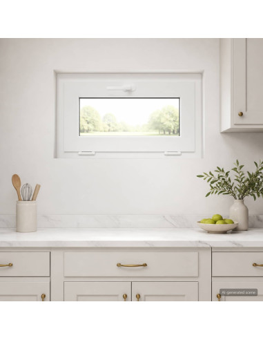 Colore interno della finestra del seminterrato Bianco RISOR