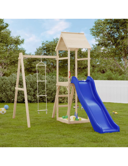 Scala Corda con Maniglie Sicurezza Parco Giochi 30x150,5 cm PE