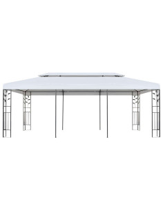 Telo per gazebo Bianco 300 x 600 cm Poliestere 2