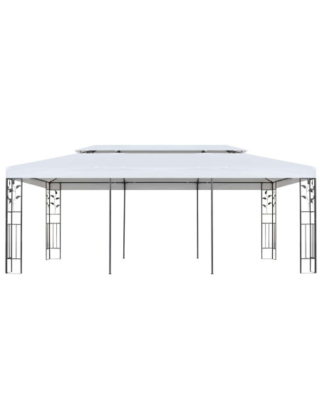 Telo per gazebo Bianco 300 x 600 cm Poliestere