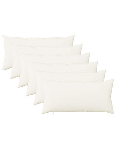 Federa 6 pz HEERLEN Bianco 40 x 70 cm Tessuto