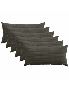 Federa 6 pcs HEERLEN Antracite 40 x 70 cm corduroy