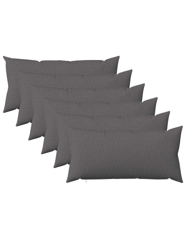 Federa 6 pz HEERLEN Grigio Chiaro 40 x 80 cm Tessuto