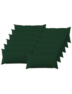 Federa 12 pz HEERLEN Verde Scuro 40 x 80 cm Tessuto
