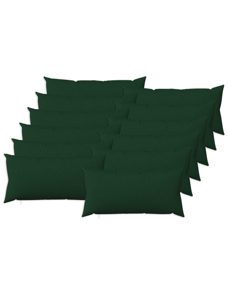 Federa 12 pz HEERLEN Verde Scuro 40 x 80 cm Tessuto