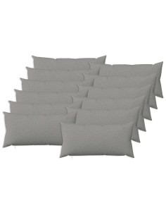 Federa 12 pz HEERLEN Grigio Nuvola 40 x 80 cm Tessuto