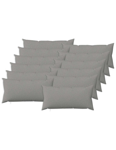 Federa 12 pz HEERLEN Grigio Nuvola 40 x 80 cm Tessuto