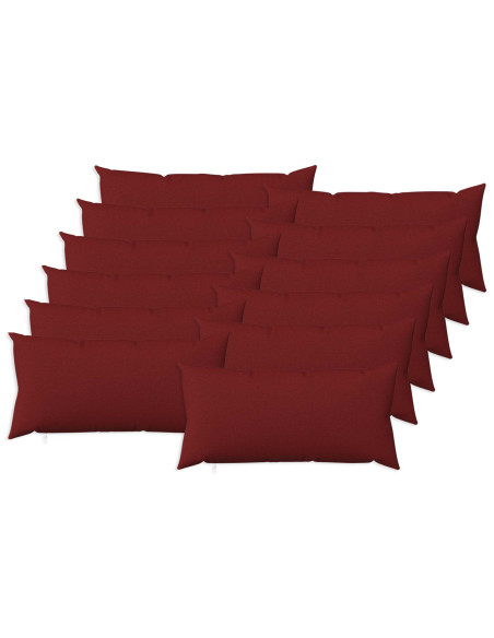 Federa 12 pz HEERLEN Rosso Vino 40 x 80 cm Tessuto