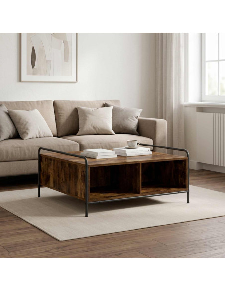 Tavolino da salotto Rovere Fumo 90 x 90 x 41 cm