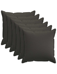 Federa 6 pcs HOUTEN Grigio Scuro 70 x 70 cm Lino
