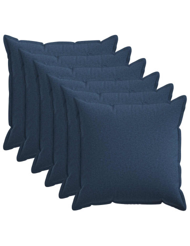Federa 6 pcs HOUTEN Blu 70 x 70 cm Lino