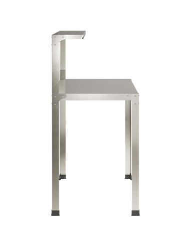 Tavolo da rinvaso 60 x 50 x 104 cm Acciaio Inox Argento