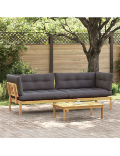 Unità di divano pallet da giardino 2 Pezzo