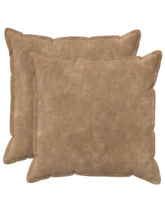 Federa 2 pcs HOUTEN Tortora 80 x 80 cm Fleece in microfibra