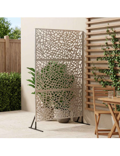 Schermo per Privacy 100 x 50 x 180 cm Acciaio Inox Argento