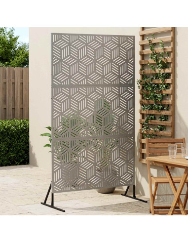 Schermo per Privacy 100 x 50 x 180 cm Acciaio zincato Argento