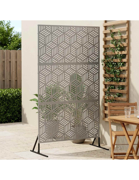 Schermo per Privacy 100 x 50 x 180 cm Acciaio zincato Argento