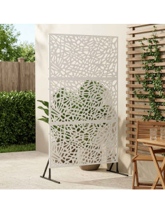 Schermo per Privacy 100 x 50 x 180 cm Acciaio Bianco