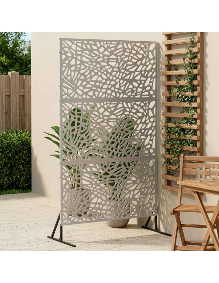 Schermo per Privacy 100 x 50 x 180 cm Acciaio zincato Argento