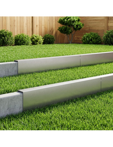 Profilo di copertura per giardino 10 pz 100 x 5 x 15 cm