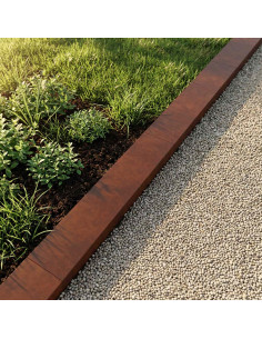 Profilo di copertura per giardino 2 pz 100 x 15 x 5 cm