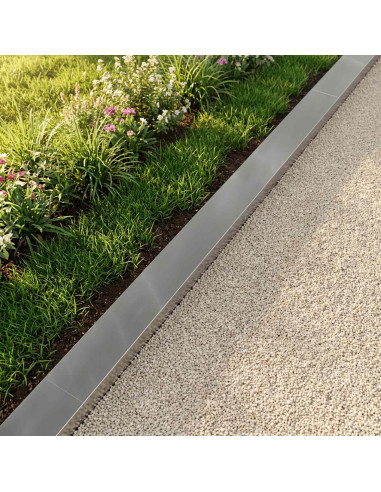Profilo di copertura per giardino 2 pz 100 x 10 x 5 cm