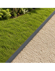 Profilo di copertura per giardino 2 pz 100 x 6 x 5 cm Acciaio