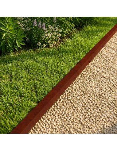 Profilo di copertura per giardino 2 pz 100 x 6 x 5 cm
