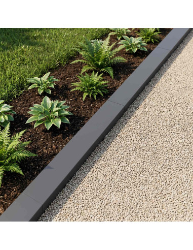 Profilo di copertura per giardino 10 pz 100 x 10 x 5 cm Acciaio