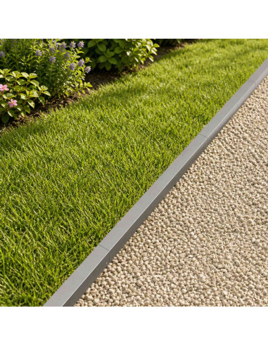 Profilo di copertura per giardino 2 pz 100 x 6 x 5 cm