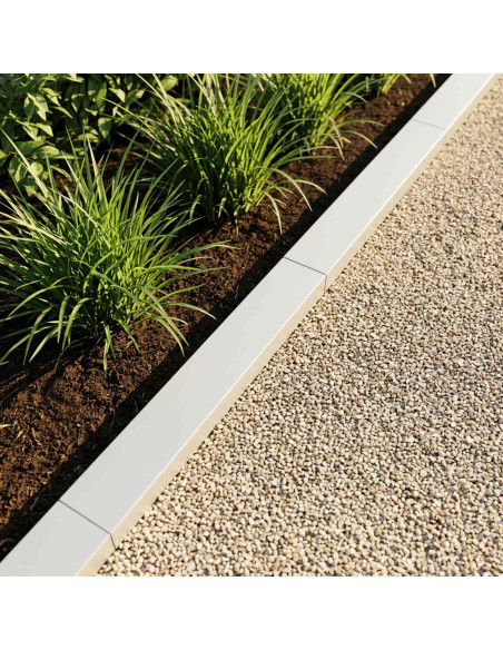 Profilo di copertura per giardino 20 pz 100 x 10 x 5 cm Acciaio