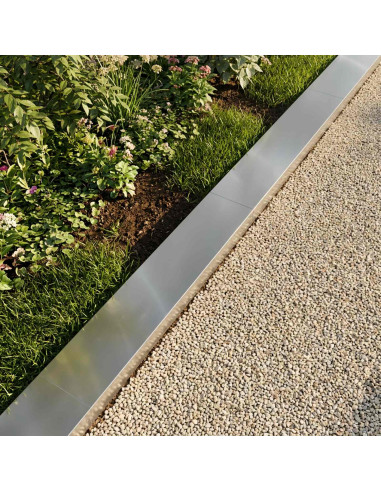 Profilo di copertura per giardino 2 pz 100 x 15 x 5 cm