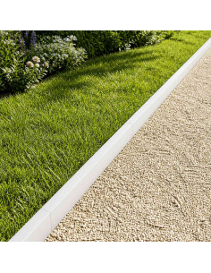 Profilo di copertura per giardino 2 pz 100 x 6 x 5 cm Acciaio