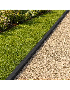 Profilo di copertura per giardino 20 pz 100 x 6 x 5 cm Acciaio