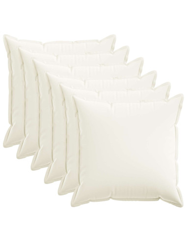 Federa 6 pcs HOUTEN Bianco 70 x 70 cm Lino