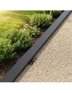 Profilo di copertura per giardino 10 pz 100 x 10 x 5 cm Acciaio