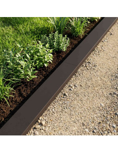 Profilo di copertura per giardino 10 pz 100 x 15 x 5 cm Acciaio