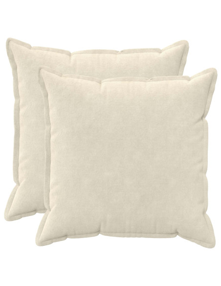 Federa 2 pcs HOUTEN Crema 80 x 80 cm Fleece in microfibra