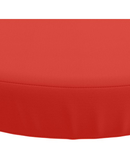 Cuscini per Seduta SOEST 4 pz 100% Poliestere Rosso Ø 35 x 7 cm