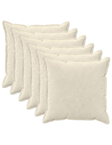 Federa 6 pcs HOUTEN Crema 80 x 80 cm Fleece in microfibra