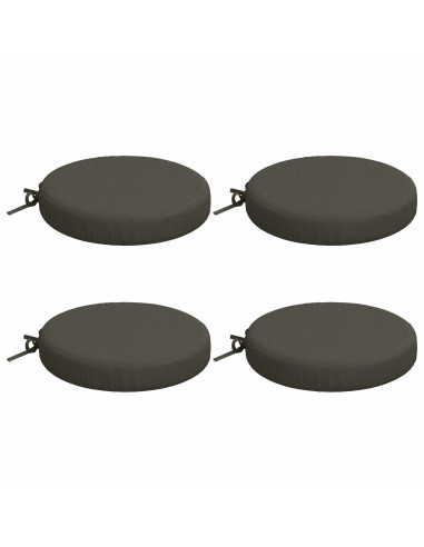 Cuscini per Seduta SOEST 4 pz 100% Poliestere Antracite