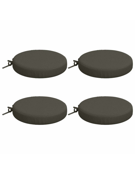 Cuscini per Seduta SOEST 4 pz 100% Poliestere Antracite