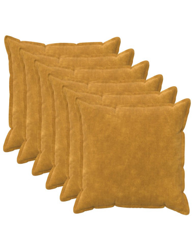 Federa 6 pcs HOUTEN Giallo 80 x 80 cm Fleece in microfibra